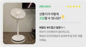 한경희 BLDC 무소음 무선 선풍기, 리모컨형 14인치 제품리뷰사진